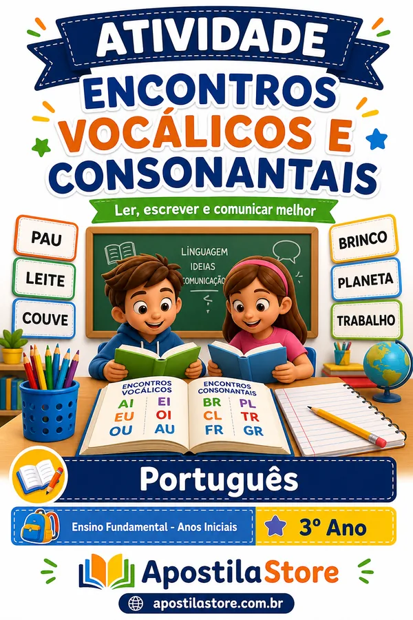 Capa de Encontros Vocálicos e Consonantais