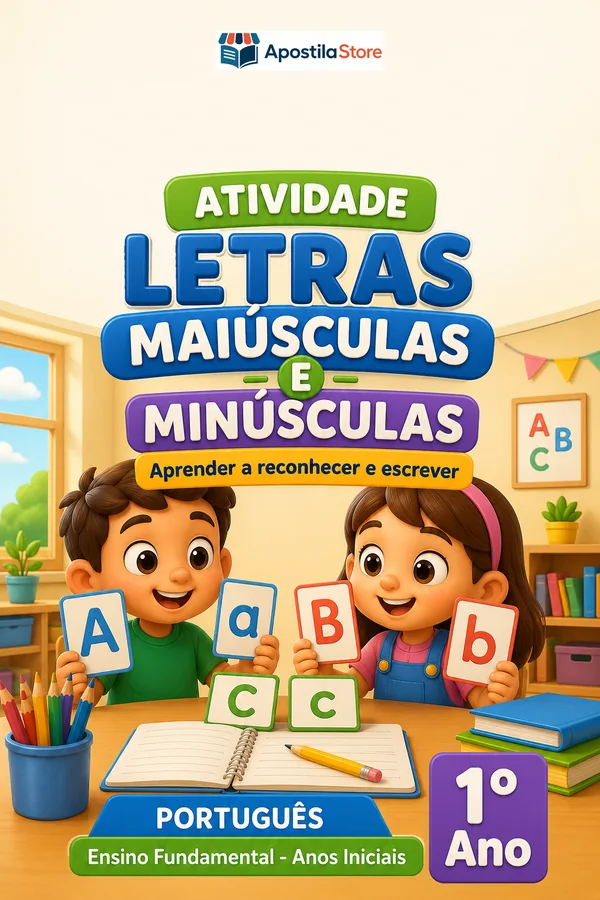 Capa de Letras Mai?sculas e Min?sculas