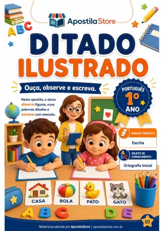 Capa de Ditado Ilustrado