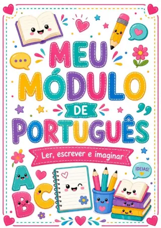 Capa de Módulo de Atividades de letra cursiva.