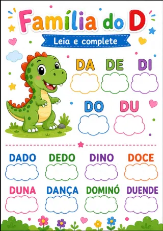 Capa de Atividades Família Silábica