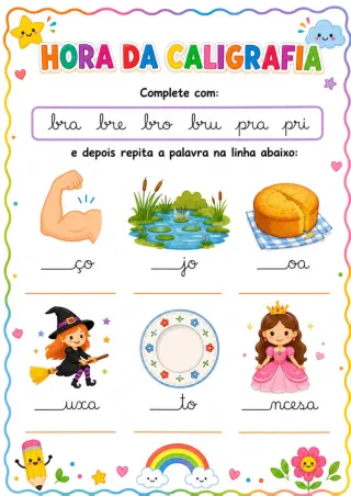 Capa de Atividades De Caligrafia 1