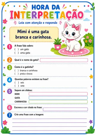 Capa de Atividades de frases.