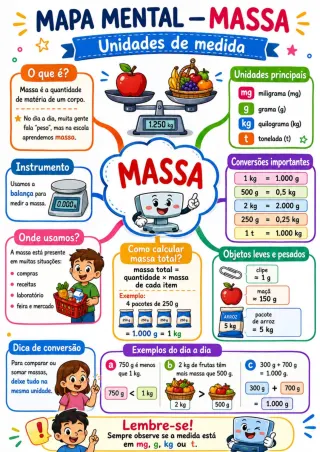 Capa de Módulo Matemática Massa Volume Metro 1