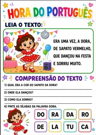 Capa de Português Leitura E Compreensão 1