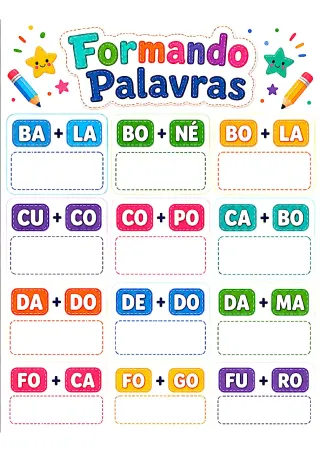 Capa de Formando Palavras 6