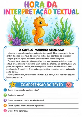 Capa de Interpretação Textual De Animais 1