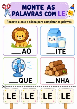 Capa de Atividades Sílabas