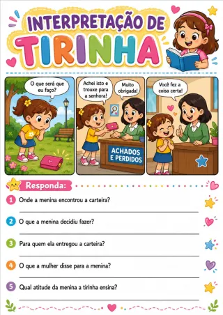 Capa de Atividades Tirinhas 1