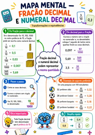 Capa de Fração E Númeral Decimal