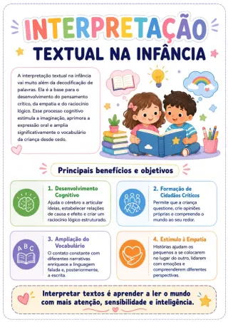 Capa de Leitura e interpretação de textos.