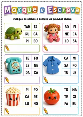 Capa de Marque e escreva