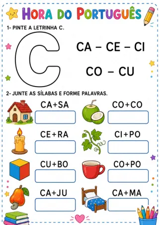 Capa de Caderno De Atividades Alfabeto