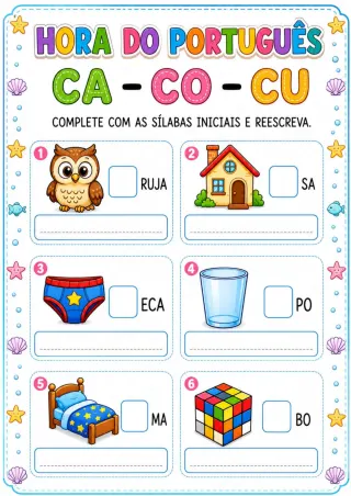 Capa de Atividades De Silabas 1