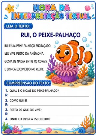 Capa de Caderno De Atividades De Interpretação Textual