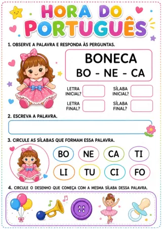 Capa de Formando Palavras