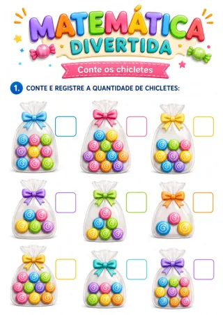 Capa de Caderno de atividades de matemática