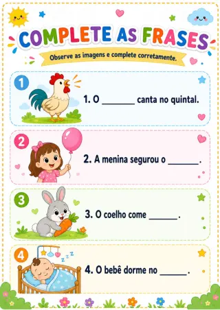Capa de Atividades Frases