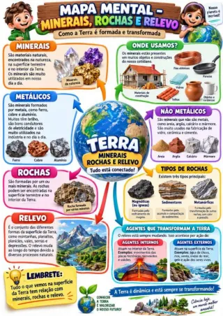 Capa de Minerais Rocha E Relevo